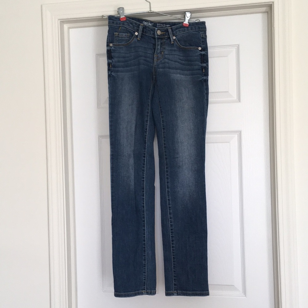 Mossimo Denim Mid-Rise Straight Jeans